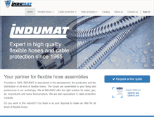 Tablet Screenshot of indumat.com
