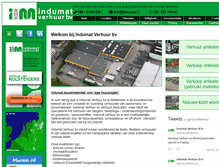 Tablet Screenshot of indumat.nl